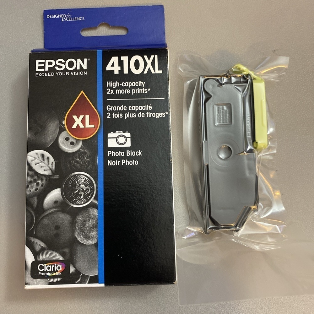 EPSON 410 Ink Cartridges. Lot Of 10 PHOTO Black. New Sealed.